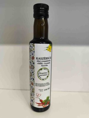 Olej rzepakowy chilli czosnek bazylia 250ml